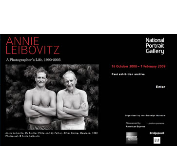 image of Annie Leibovitz site