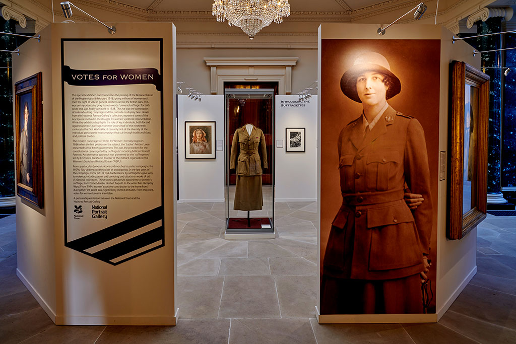 Photo of Votes for Women exhibition at Mt Stewart